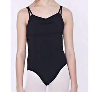 IVIVVA Black Leotard w/scrappy back and Keyhole detail